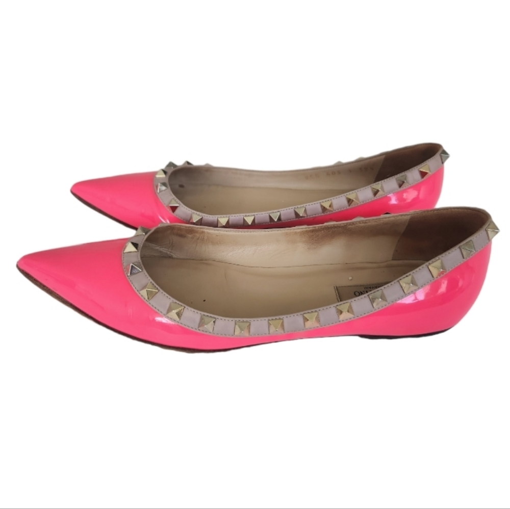 Valentino Rockstud Ballerina Flats